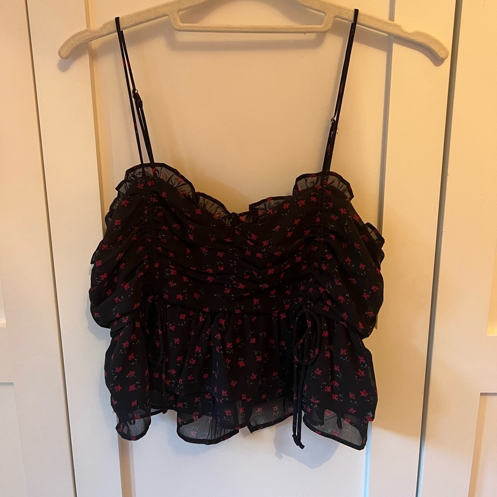 Isabelle’s Cabinet/Cotton Candy LA floral tank top
